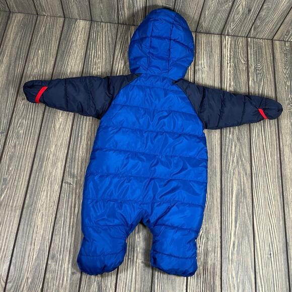 NIke Cire Puffer Infant Baby Insulated Snowsuit Winter Blue Sz 3 Mo F422-U89 - Picture 7 of 7